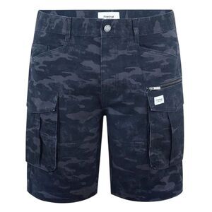 Firetrap Mens Logo Regular Shorts / Black Camo
